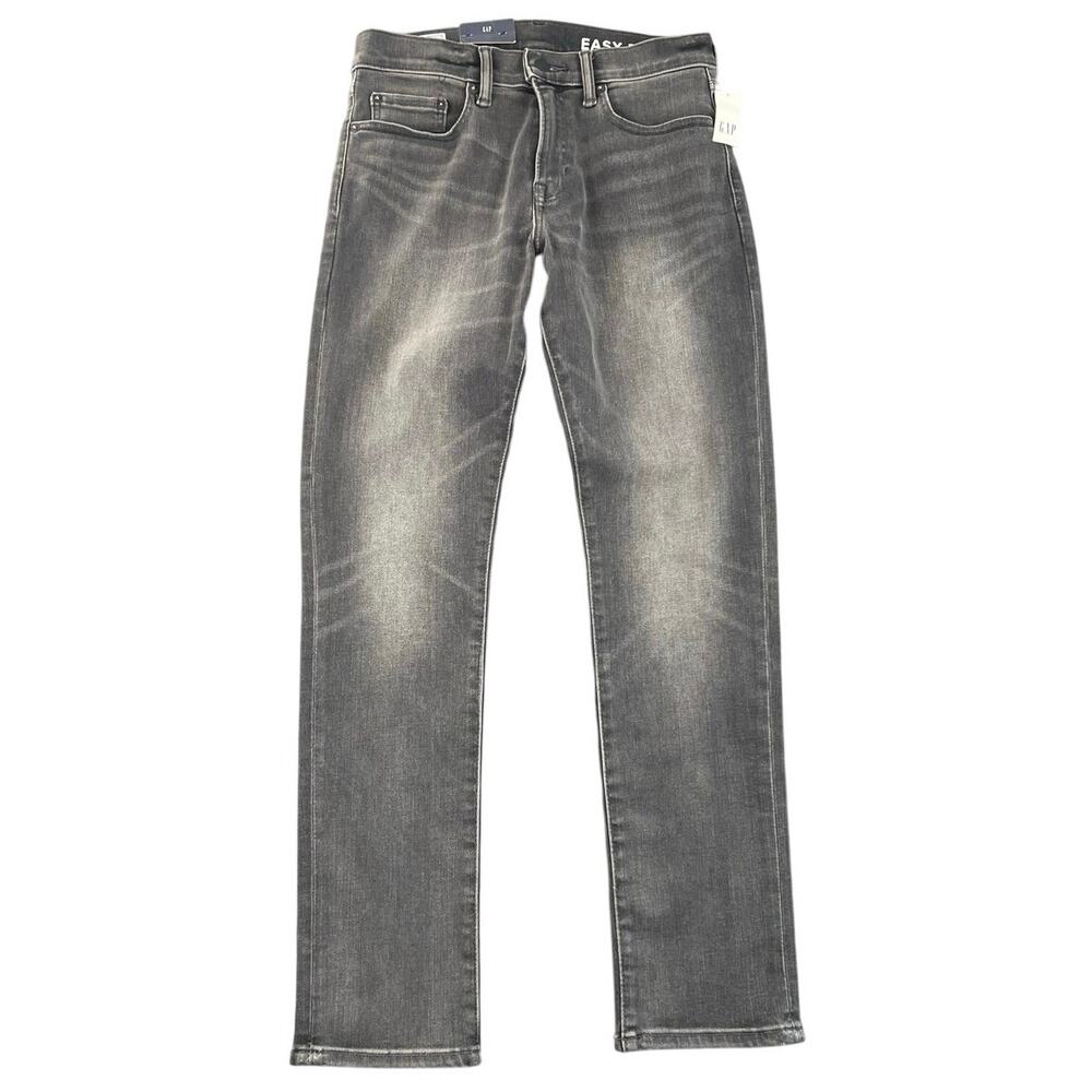 NWT Gap Easy Temp Slim Gray Stretch Jeans Men's 30x29